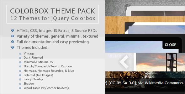 Colorbox Skins Themes Collection